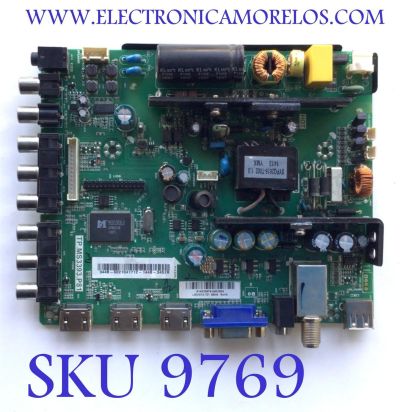 MAIN FUENTE PARA TV PROSCAN / NUMERO DE PARTE A14030874 / TP.MS3393.P81 / 3448-6021041712-1448-3451R / 8140300613 / 6021041712 / DISPLAY LC320TU2A 01 / MODELO PLDED3231A-RK	